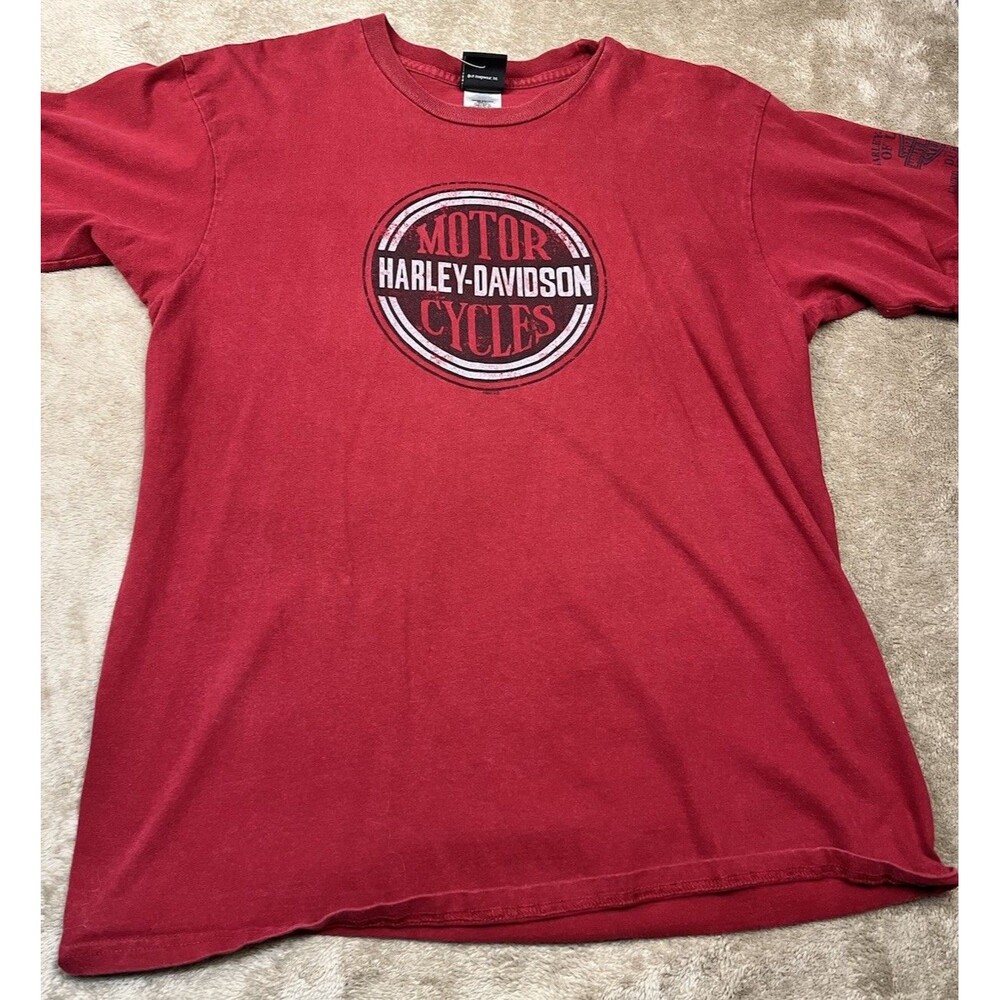 Harley Davidson DUBAI UNITED ARAB EMIRATES T-Shirt Size XL Red